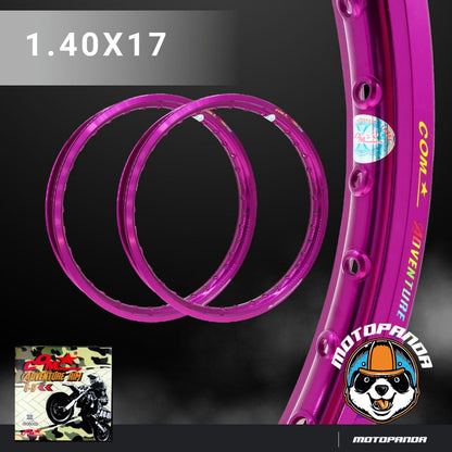 ล้อ COM ADVENTURE RIM 1.40 X 17 ขอบเรียบ มีหลายสี ล้อคอม ทรง ขอบเรียบ ขนาด 1.40 ขอบ 17 ของแท้ 100%