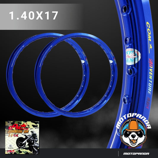 ล้อ COM ADVENTURE RIM 1.40 X 17 ขอบเรียบ มีหลายสี ล้อคอม ทรง ขอบเรียบ ขนาด 1.40 ขอบ 17 ของแท้ 100%