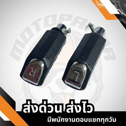 พักเท้าหน้า-หลัง ZOOMER-X เหล็กชุบ , พักเท้าหลัง เกรดดี , พักเท้ามอเตอร์ไซค์